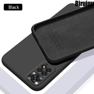 Picture of For Xiaomi Redmi Note 11 / Redmi Note 11S Heavy Strong Liquid Silicone Soft Gel Rubber Shockproof Cover Phone Case For Redmi Note 11 Back Cover