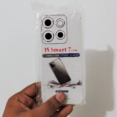 Picture of Infinix Smart 7 Back Cover Full Transparent Clear Tpu Case X6515 Infinix Smart 7 Back Cover Tpu White Case