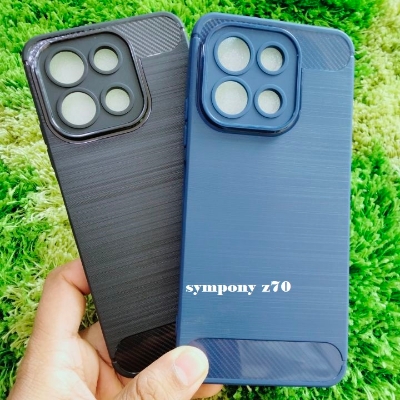Picture of For Symphony Z70 Slim Carbon Case Liquid Silicone Stylish and Protective Back Cover Case for Your Device