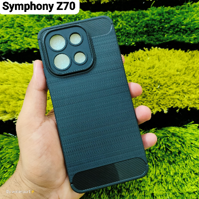 Picture of For Symphony Z70 Slim Carbon Case Liquid Silicone Stylish and Protective Back Cover Case for Your Device