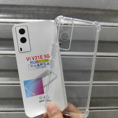Picture of For vivo V21e 5G Silicone Case Crystal Clear Soft TPU Ultra-Thin Transparent Flexible Protective Mobile Phone Back Cover