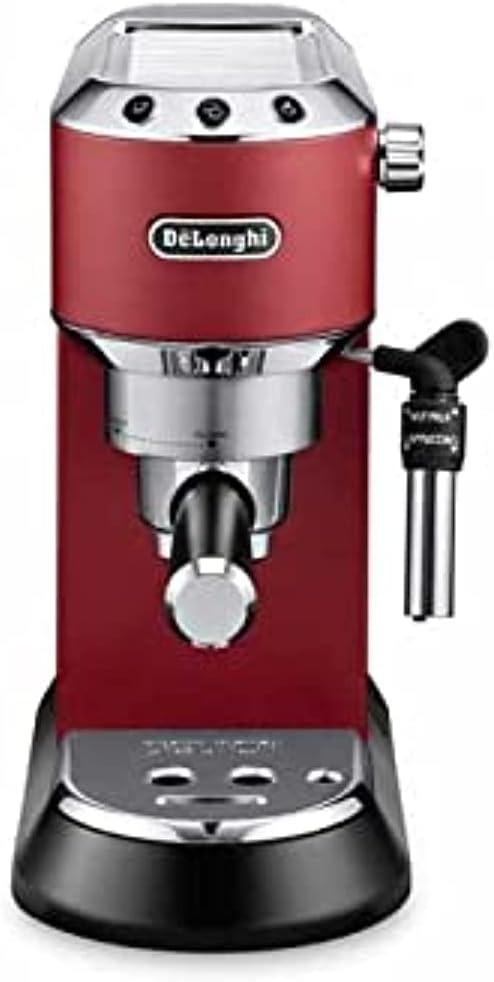 Picture of Delonghi Dedica EC685 RD 15 Bar Pump Espresso Coffee Machine (Red)