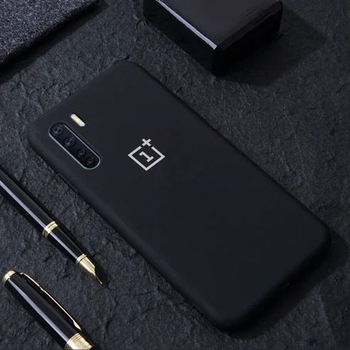 Picture of For Oneplus Nord (1+ Nord) Case Soft Sandstone Slim Matte Cover Liquid Silicone Case With Logo For Oneplus Nord Back Cover Case - Camera - Phone Back Cover