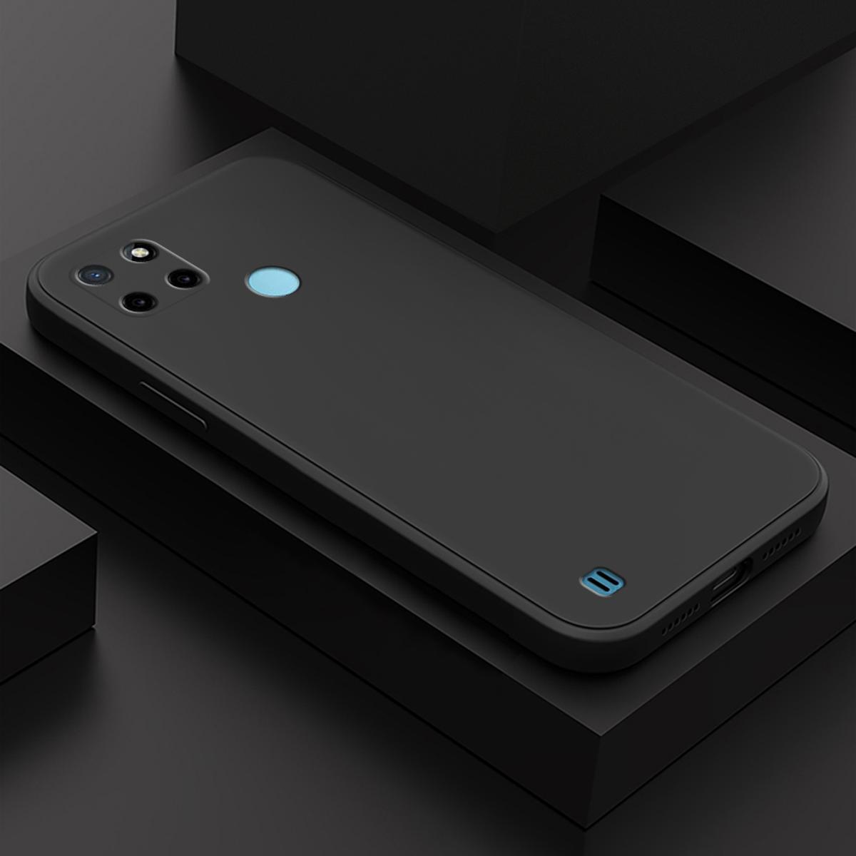 Picture of Realme C21Y/Realme C25Y Soft Square Liquid Silicone Phone Casing Full Cover Camera Shockproof Protection Rubber Case