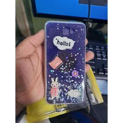 Picture of Samsung J7 Prime Hello Kitty Back Cover With Riband Soft Silicone Case - Phone Back Cover