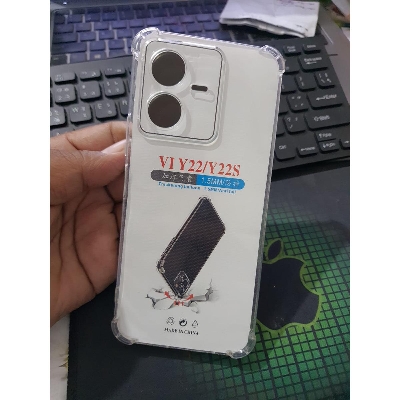 Picture of For vivo Y22 / Y22s Silicone Airbag cover Shockproof Transparent Protective Clear Back Cover TPU Case