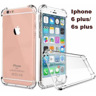 Picture of For Iphone 6s Plus ultra Slim Transparent anti shock side bumper corner 4D Crystal clear camera cutting cover