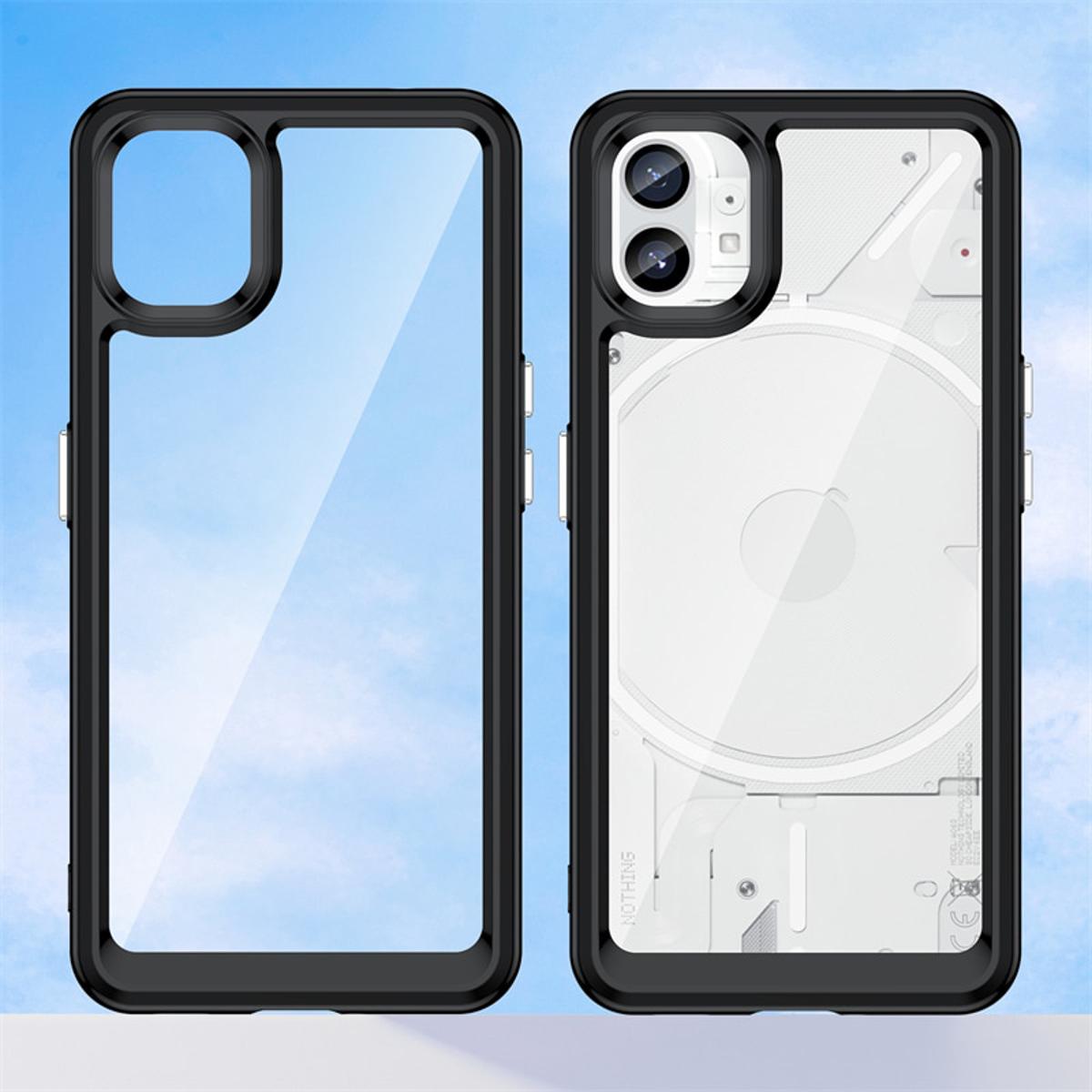 Picture of For Nothing Phone 1 Camera Protection Bumper Shockproof Clear Transparent Case Back Cover
