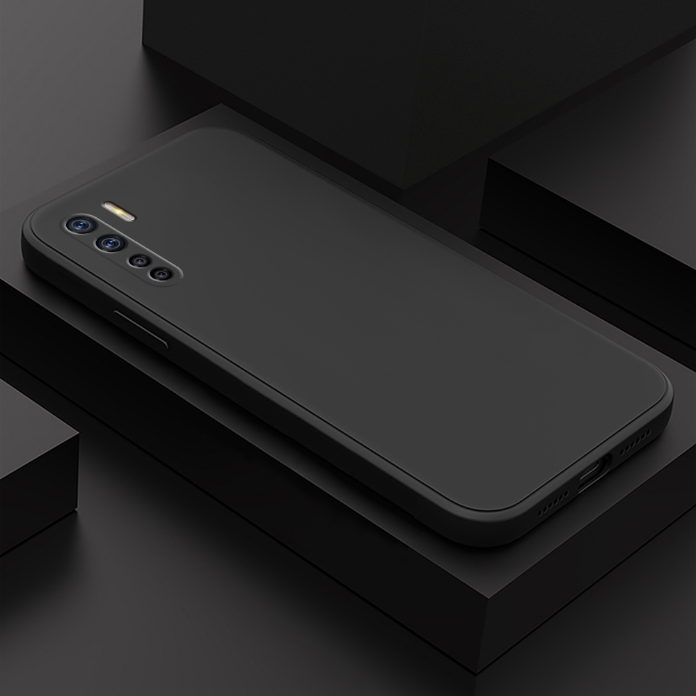 Picture of for OPPO F15 / A91 / Reno3 Back Cover lucky Pattern Case Square Edge Liquid Silicone Phone Case