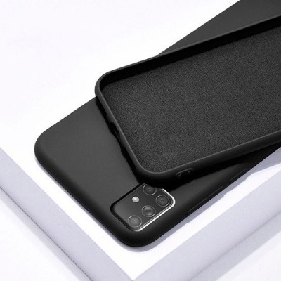Picture of For Samsung Galaxy A51 4G / 5G Heavy Strong Liquid Silicone Soft Gel Rubber Shockproof Cover Case For Samsung A51 Back Cover