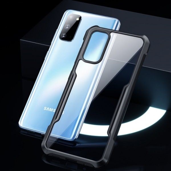 Picture of For Samsung Galaxy S20 S20 5G Military Grade Drop Tested Slim Clear Back with Shockproof Soft TPU Bumper Frame Cover