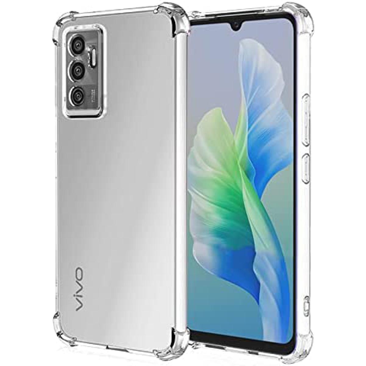 Picture of For Vivo V23e / S10e Silicone Case Crystal Clear Soft TPU Ultra-Thin Transparent Flexible Airbag Protective Back Case Phone Cover