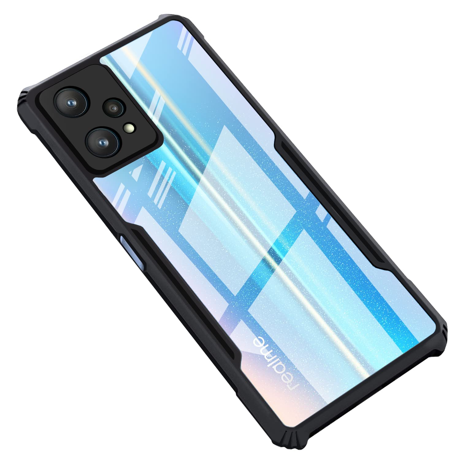 Picture of For Realme 9 Pro 5g Shockproof Cover Transparent Back Cover With Bumper