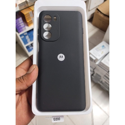 Picture of Silicone Case For Motorola Moto G200 5G - Luxury Soft Flexible Premium Shockproof Camera Bumper Protective Stylish Silicon Back Cover