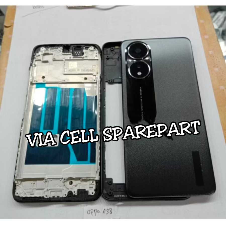 Picture of Back Casing Kesing Housing Fullset Oppo A58 4G Frame LCD + Bezel + Backdoor
