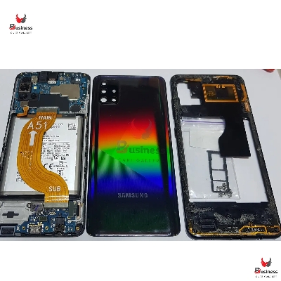 Picture of Replacement Backshell Panel + midel frame for Samsung Galaxy A51 Battery Back Door Back panel