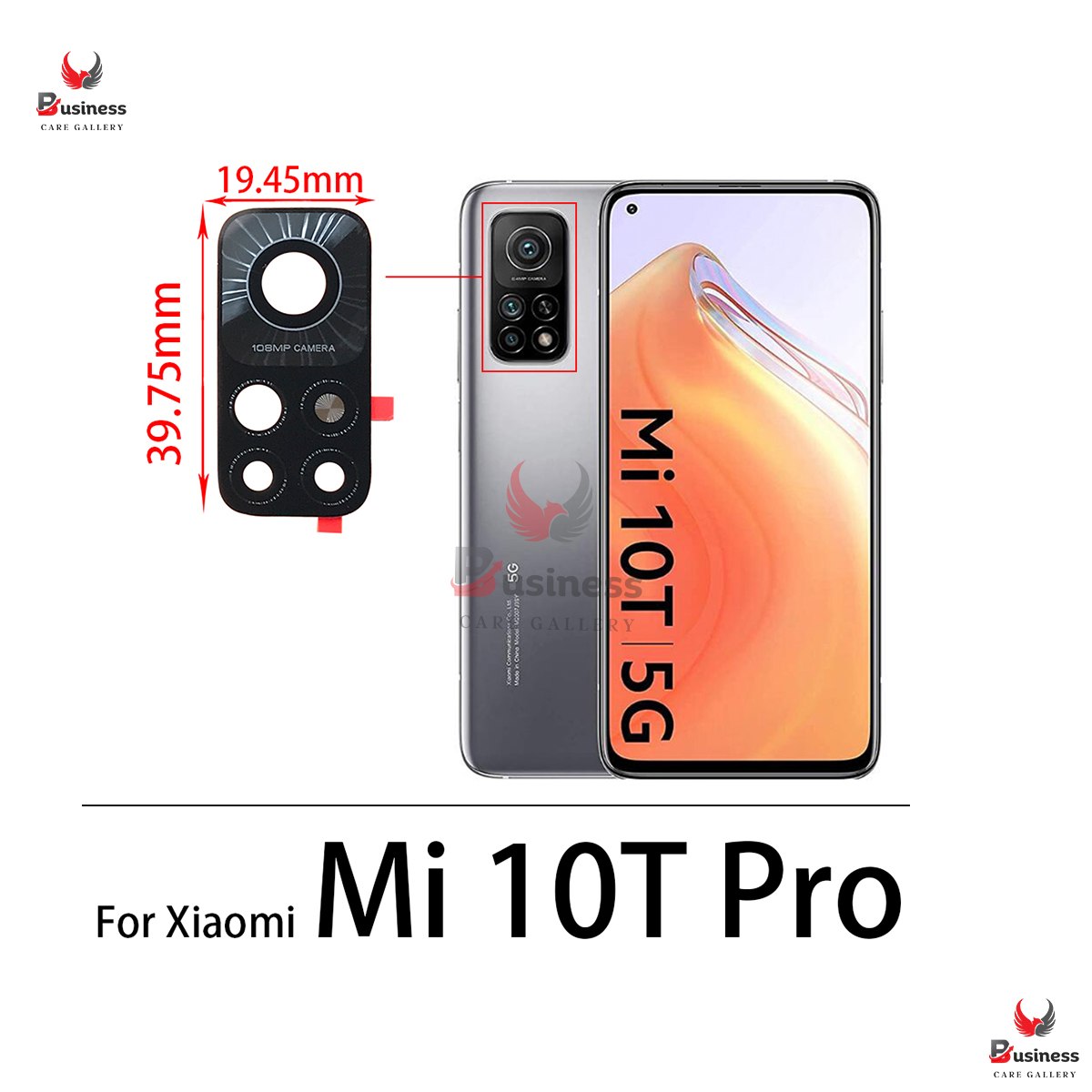 Picture of Xiaomi Mi 10T Pro 5G camera glass replacement