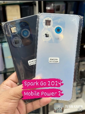 Picture of Replacement Backshell Panel for Tecno Spark Go 2024 / TECNO POP 8 Battery Back Door Housing - 100% Original Power by Cover Wala