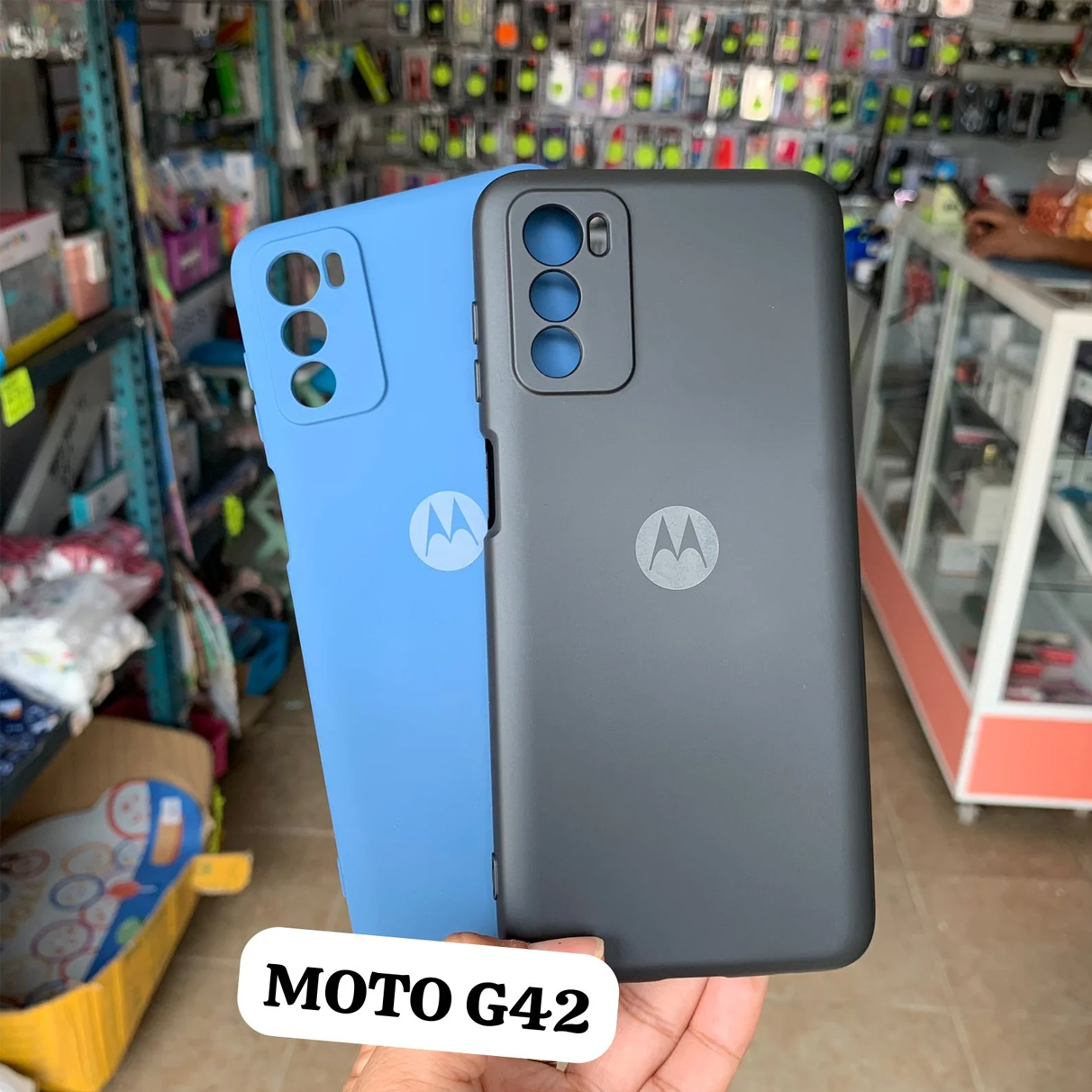 Picture of Premium Liquid Silicone Phone case for Motorola Moto G42 5G Liquid Silicon Mobile Back Case Soft Silicone Phone Cover