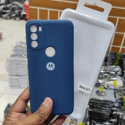 Picture of Premium Liquid Silicone Phone case for Motorola Moto G71 5G Liquid Silicon Mobile Back Case Soft Silicone Phone Cover