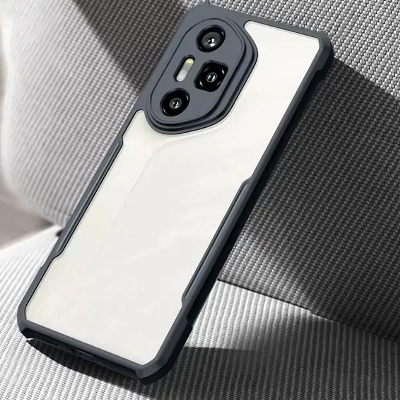 Picture of Transparent Back Clear Cover case + Xundd Protective Cover + Silicone Back Cover With Camera Protection Specially Designed For Honor 300 Pro 5G Back Cover.