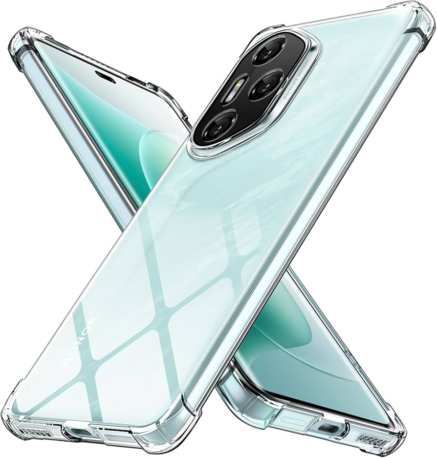 Picture of Transparent Back Clear Cover case + Xundd Protective Cover + Silicone Back Cover With Camera Protection Specially Designed For Honor 300 Pro 5G Back Cover.