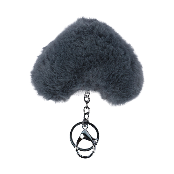 Picture of Heart Shaped Fluffy Key Chain