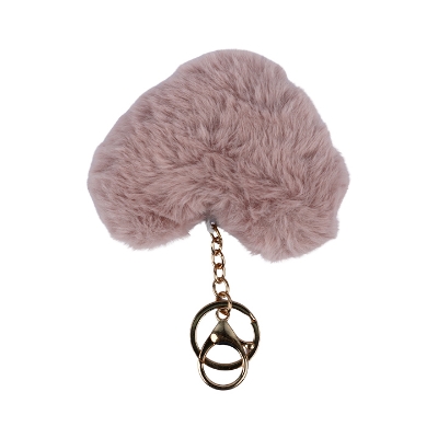 Picture of Heart Shaped Fluffy Key Chain