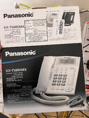 Panasonic Single Line KX-TS880MX Corded Landline Phone (White-Black) Digital Squareonline shop bangladeshothoba.com
