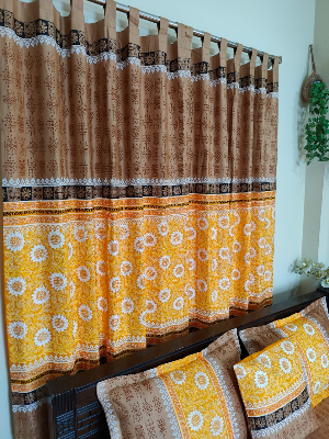 Picture of Block Bed Sheet With Two Pillow Covers