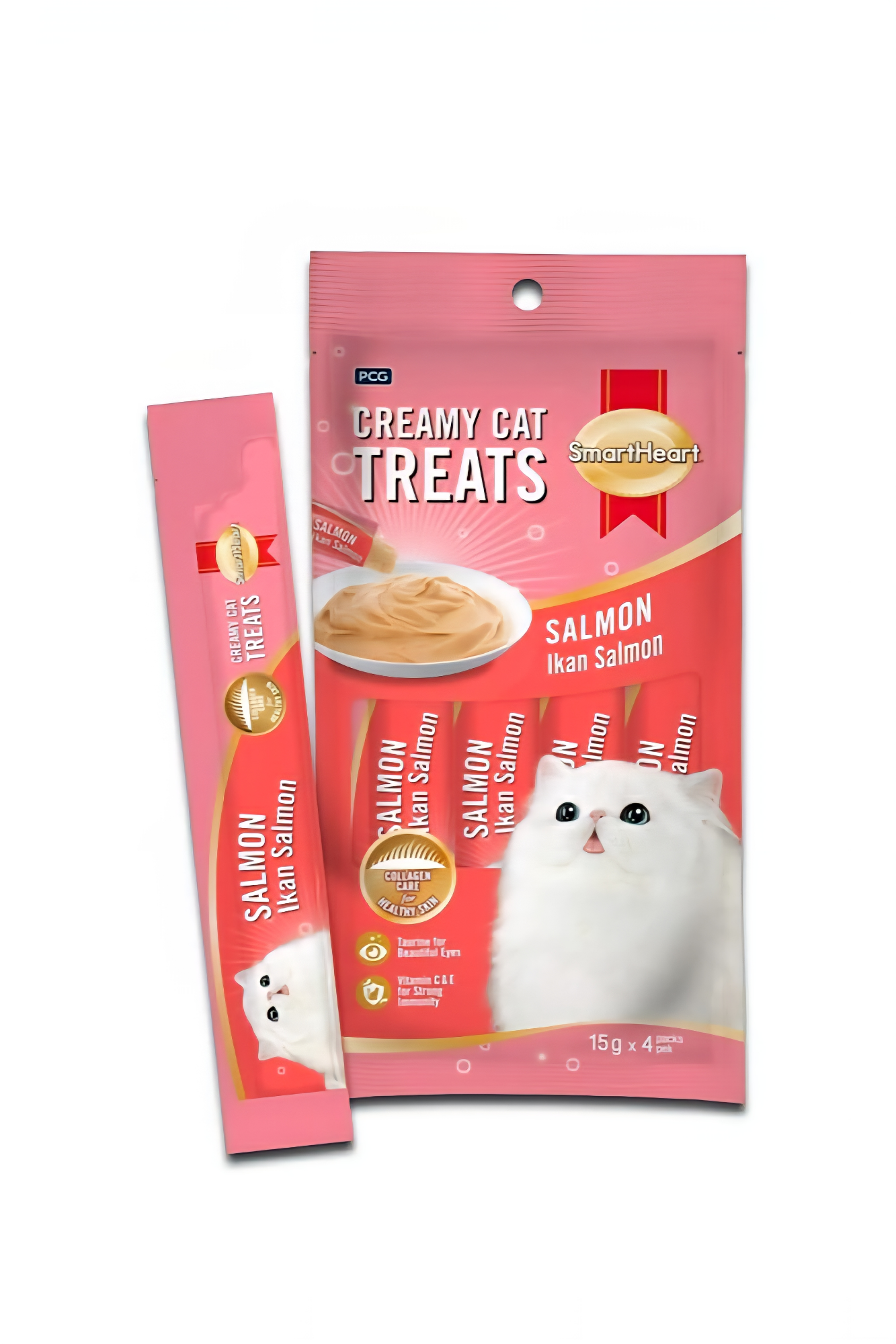 Picture of Smart Heart Lickable Creamy Cat Treat – Salmon Flavor 4*15g