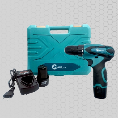 Picture of Mailtank 1x Cordless Drill, Stand alone charger, 2 pcs. 12V Lithium-Ion Battery
