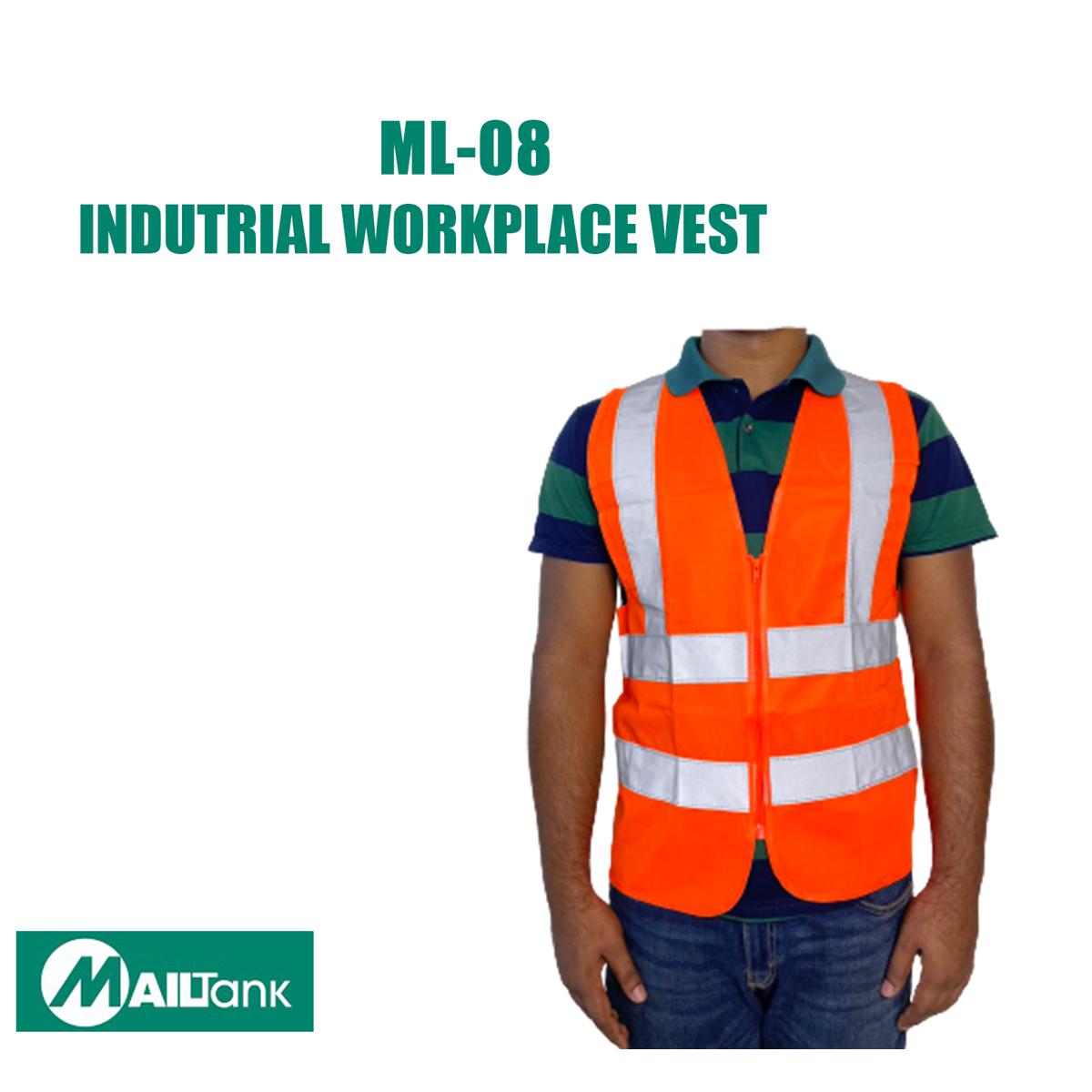 Picture of Industrial Workplace Orange Color Safety Vest 2