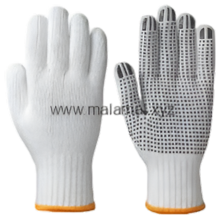 Picture of Safety Dotted Hand Gloves, Cotton Hand Gloves For Workshop (1 pair)