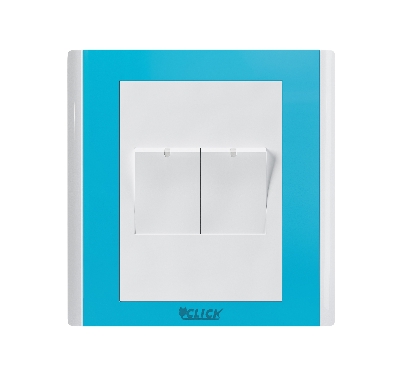 Picture of CLICK-IRISH-2 GANG 1 Way Switch