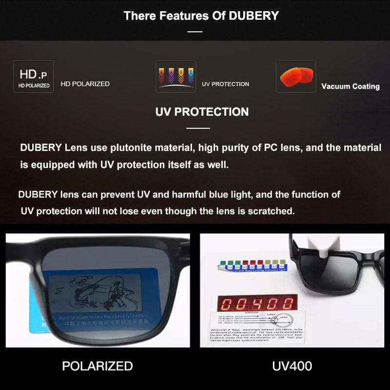 Dubery HD Polarized Sunglass for Men