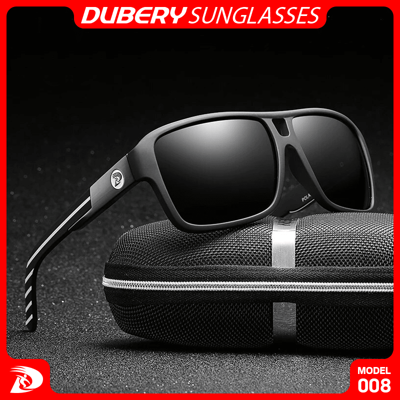 DUBERY HD Polarized Sunglass UV400 Protected With Anti-Reflective Inner Coating Mirror Shaded Fashion Sunglass Suitable For Travel, Sports & Outdoors