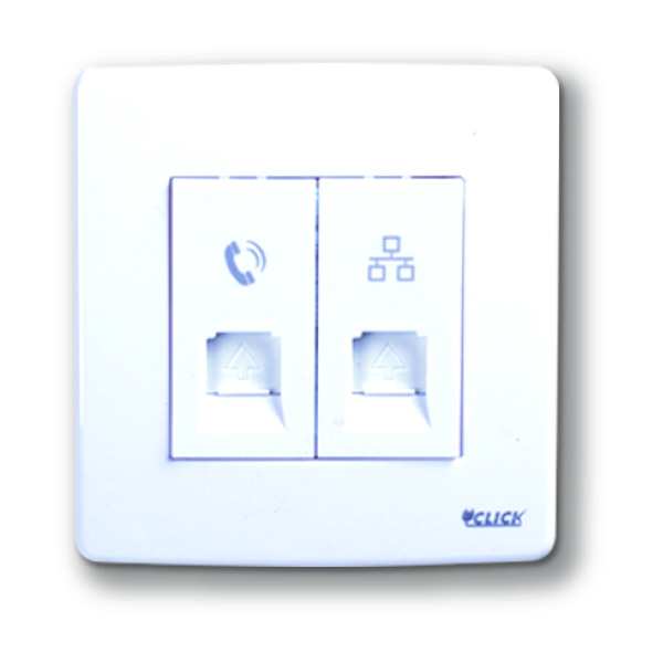 Picture of CLICK-PRIME-Telephone And Computer Socket