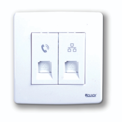 Picture of CLICK-PRIME-Telephone And Computer Socket