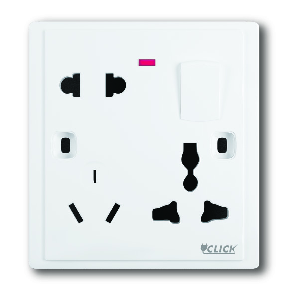 Picture of CLICK-PRIME-COMBINATION Socket WITH Switch,13A