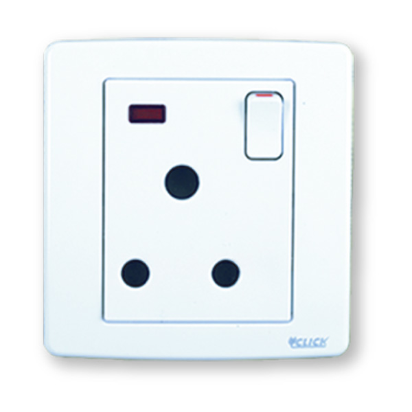 Picture of CLICK-PRIME-3 Pin Round Socket With Switch,15A