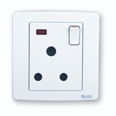 Picture of CLICK-PRIME-3 Pin Round Socket With Switch,15A