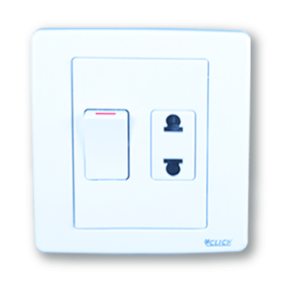 Picture of CLICK-PRIME-2 PIN Socket WITH Switch,10A
