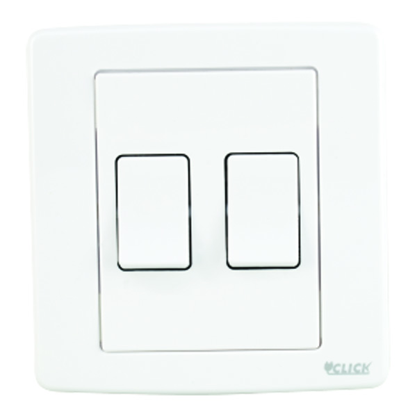Picture of CLICK-PRIME-2 Gang 1 Way Switch