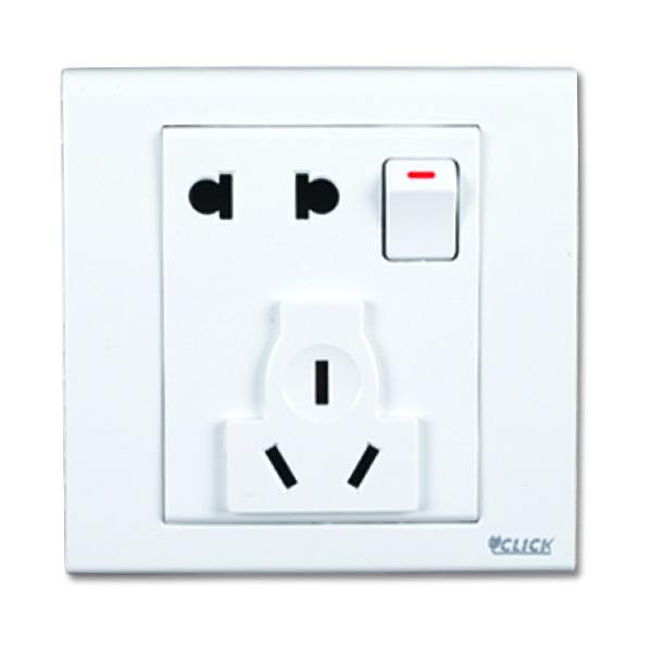 Picture of CLICK-TULIP-Multi Socket With Switch,13A