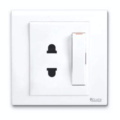 Picture of CLICK-TULIP-2 Pin Socket With Switch,10A