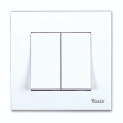 Picture of CLICK-TULIP-2 Gang 1 Way Switch