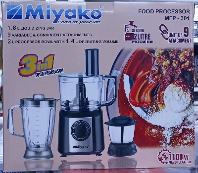 Picture of Miyako food processor 3 in 1 MFP-301 1100w heavy duty