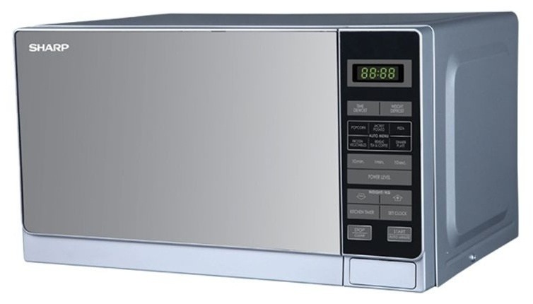 Picture of SHARP R-20MT(S) Digital Panel Microwave Oven, 20L-Silver.