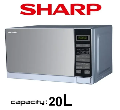 Picture of SHARP R-20MT(S) Digital Panel Microwave Oven, 20L-Silver.